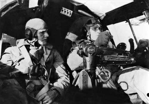 In the Heinkel cockpit