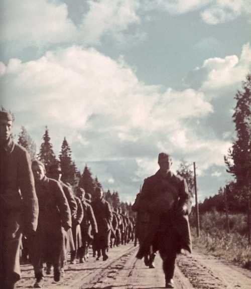 POWs marching