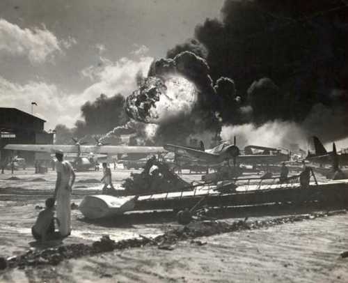 Pearl Harbor during the attack