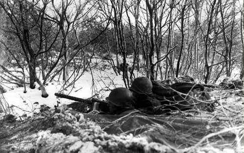 45th Div roadblock