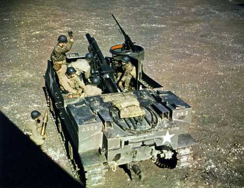 Top View of M107 Priest