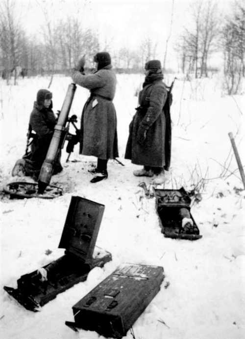 Mortar crew in battle for Moscow
