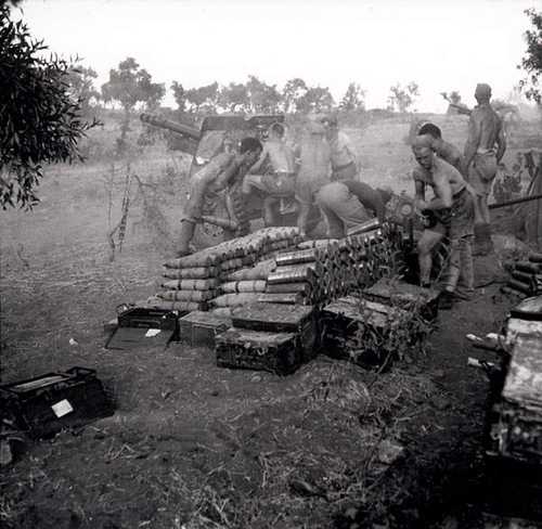 Canadian Artillery on Sicily