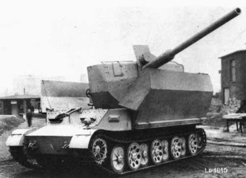 Late Grille 10 with 88mm Flak 41 gun.