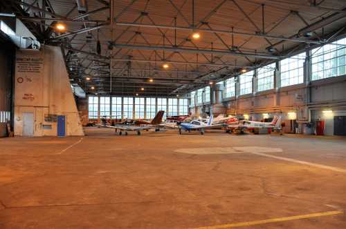 Helsinki-Malmi airport hangar today