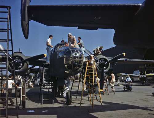 B-25 Bombers Assembled