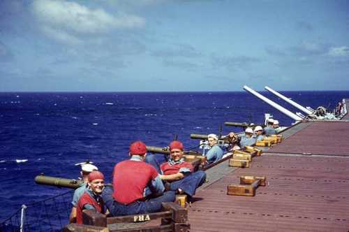 Relaxing crew