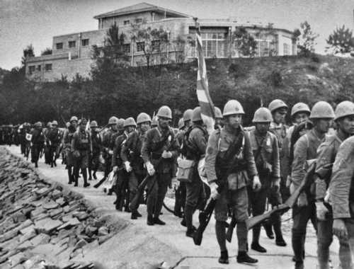 Japanese Marines in Hong Kong 1941