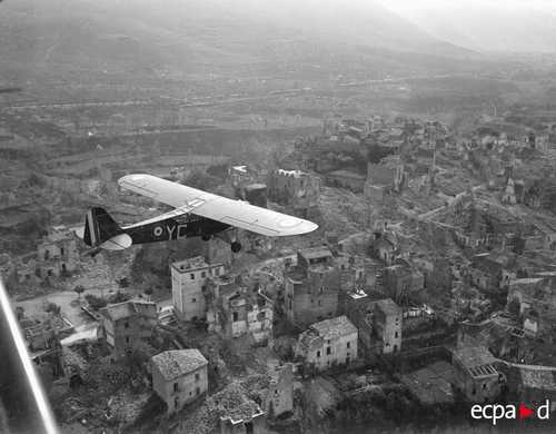 Overflying an Italian little town