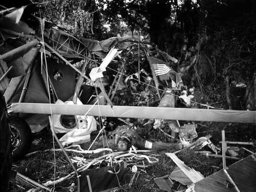 Crashed Glider with Dead