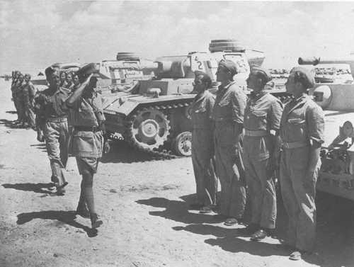 Captured Panzer III tanks