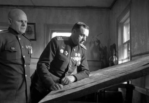 Gen. Rokossovsky and Aid