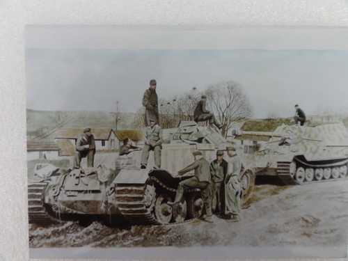 Here is a painting of a bergepanzer Ferdinand