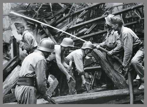 Firemen at Work, Budapest, 1944