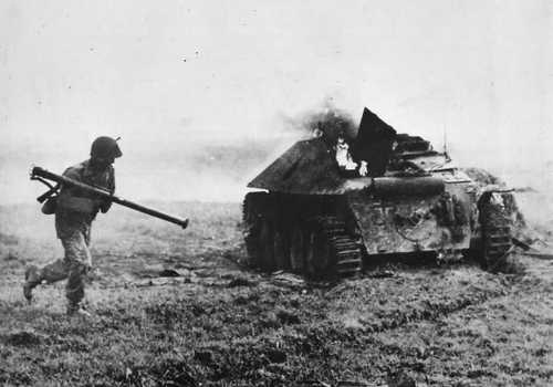 Knocked out Hetzer