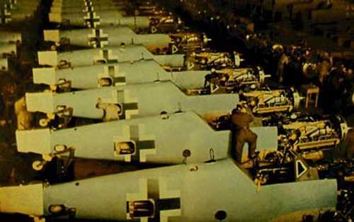 Bf-109s on production line
