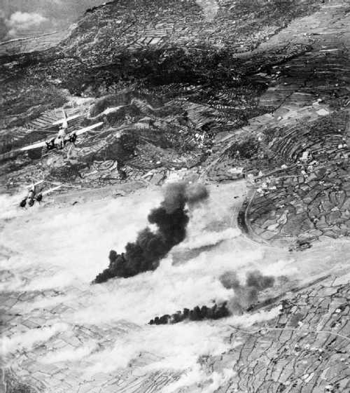 A massive air offensive