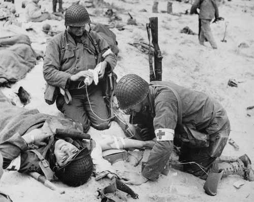 Save a wounded fighting man