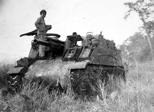 M-7 Priest on Guadalcanal
