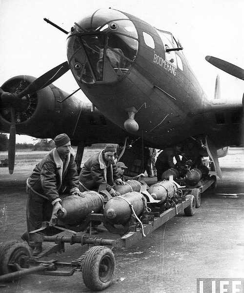 Loading the bombs