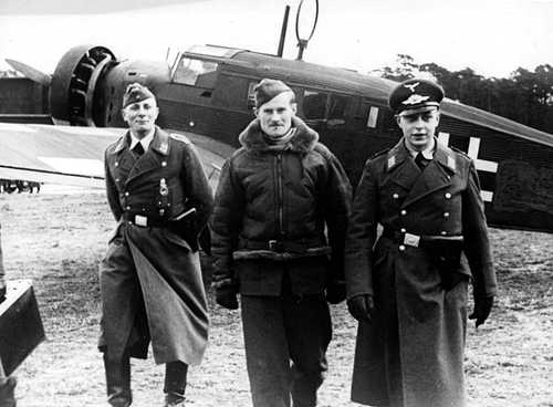 Captured British pilot