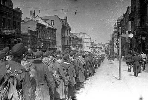 Column of POWs