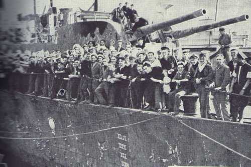 H.M.S. "PEPPERPOT" after her ordeal