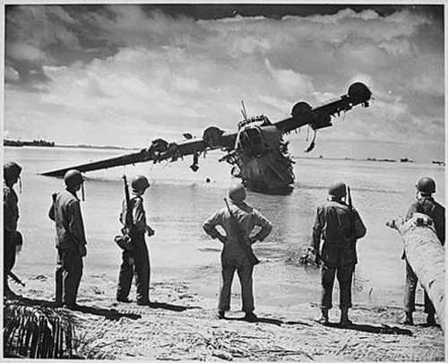 Wrecked Japanese Seaplane