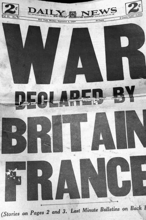 1 st day of world war 2 