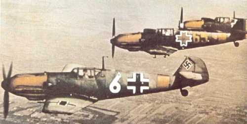 German and romanian Bf-109