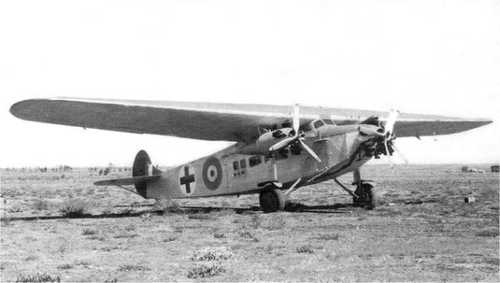 Belgian plane in East Africa