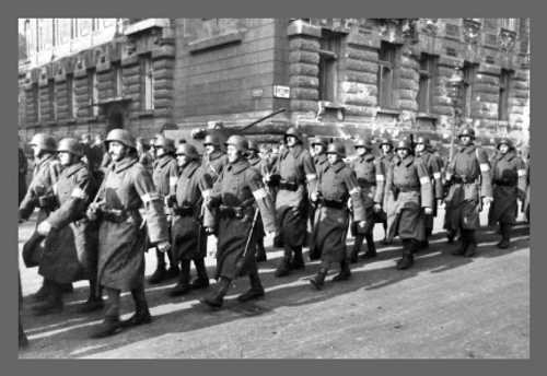 Hungarian Soldiers with Armbands