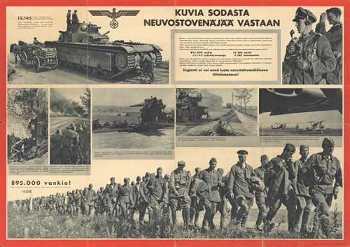 Germans war poster for the Finns