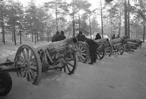 Captured howitzers
