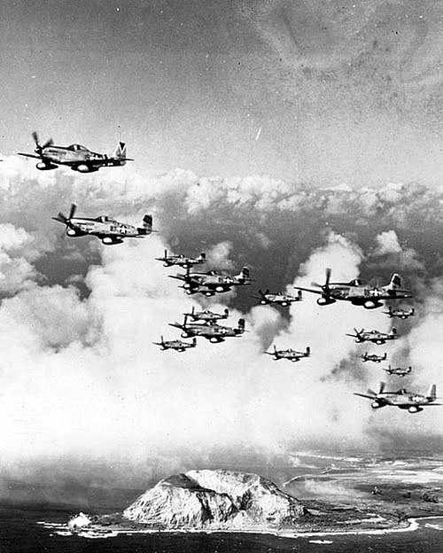 Flyover of Mustangs