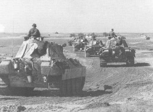 A line of PzKpfw V s