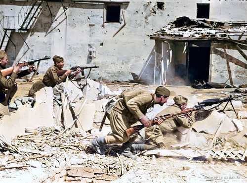 Liberation of the village, Crimea, 1943