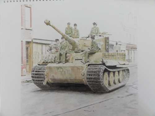 Part finished painting of a Tiger 1