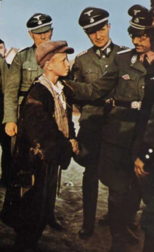 Himmler and a young Boy