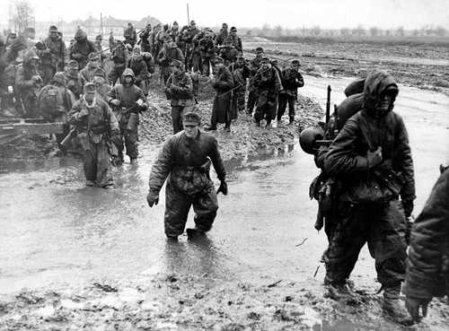 Across mud and water