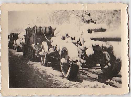 German 88 flack gun snow covered  dated 1941