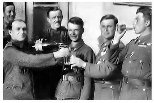 Hungarian Soldiers on Leave