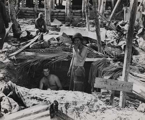 "The Lousy Lousy Lounge," Tarawa, November 1943