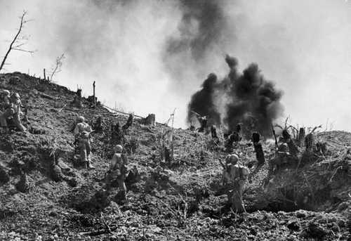 Mortar shell explosion