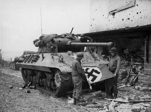 Nazi flag trophy