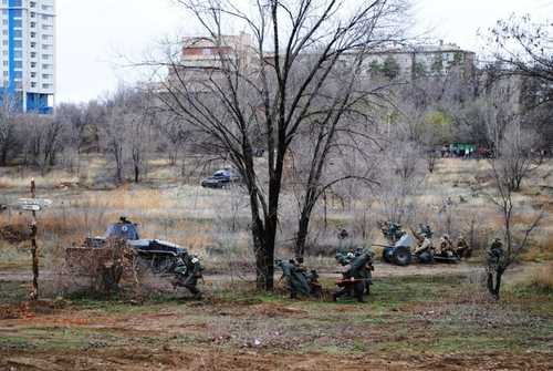historical battle reconstruction in Volgograd 2