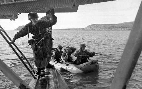 Paratroopers at sea