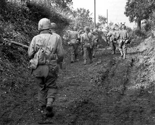Assault on German positions