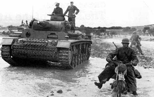 Tank and motorcycles