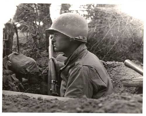 Awaiting German counterattack